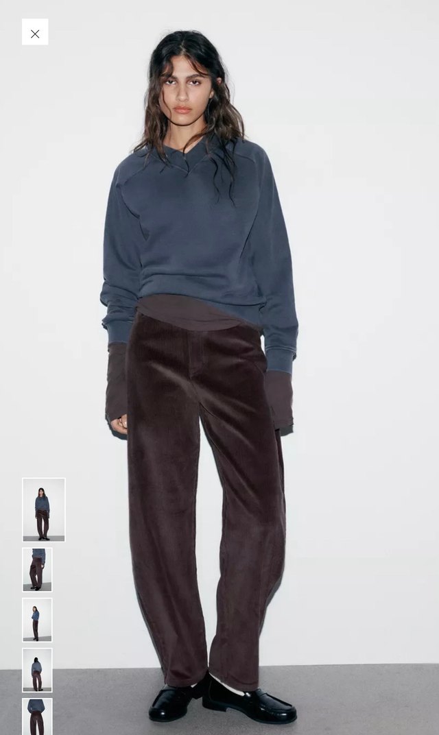 ZARA BALLOON KADİFE PANTOLON - Görsel 2