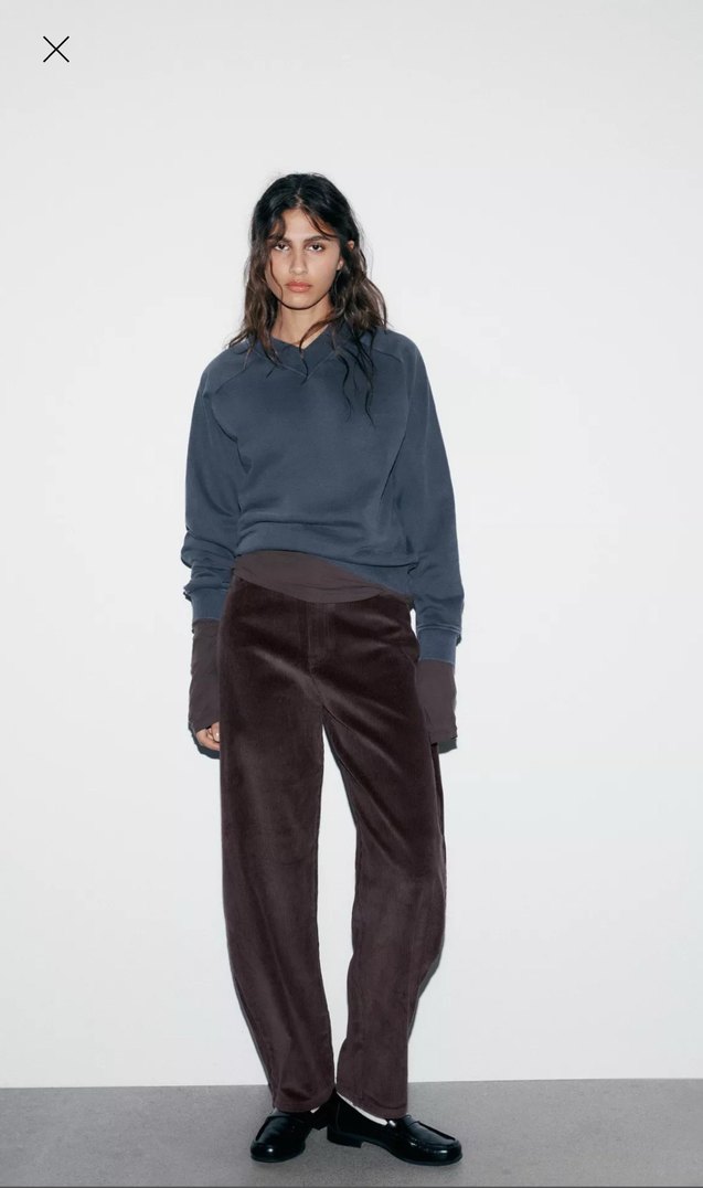 ZARA BALLOON KADİFE PANTOLON - Görsel 3