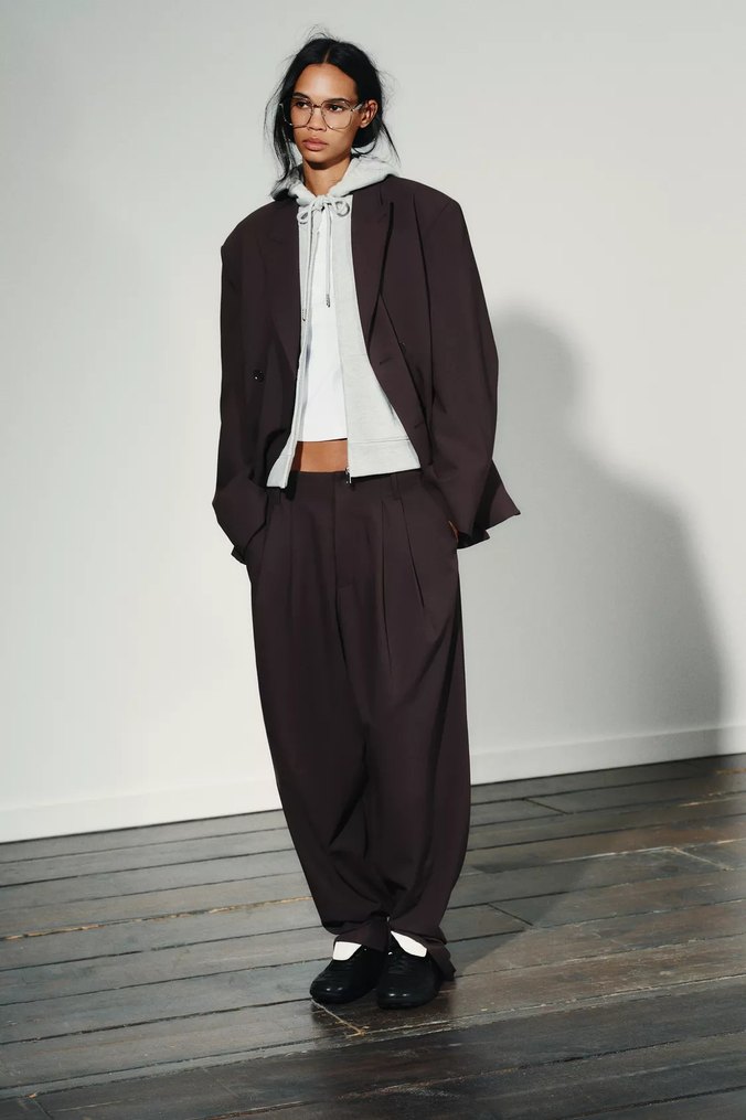 Zara Kemerli Oversize Blazer - Görsel 4