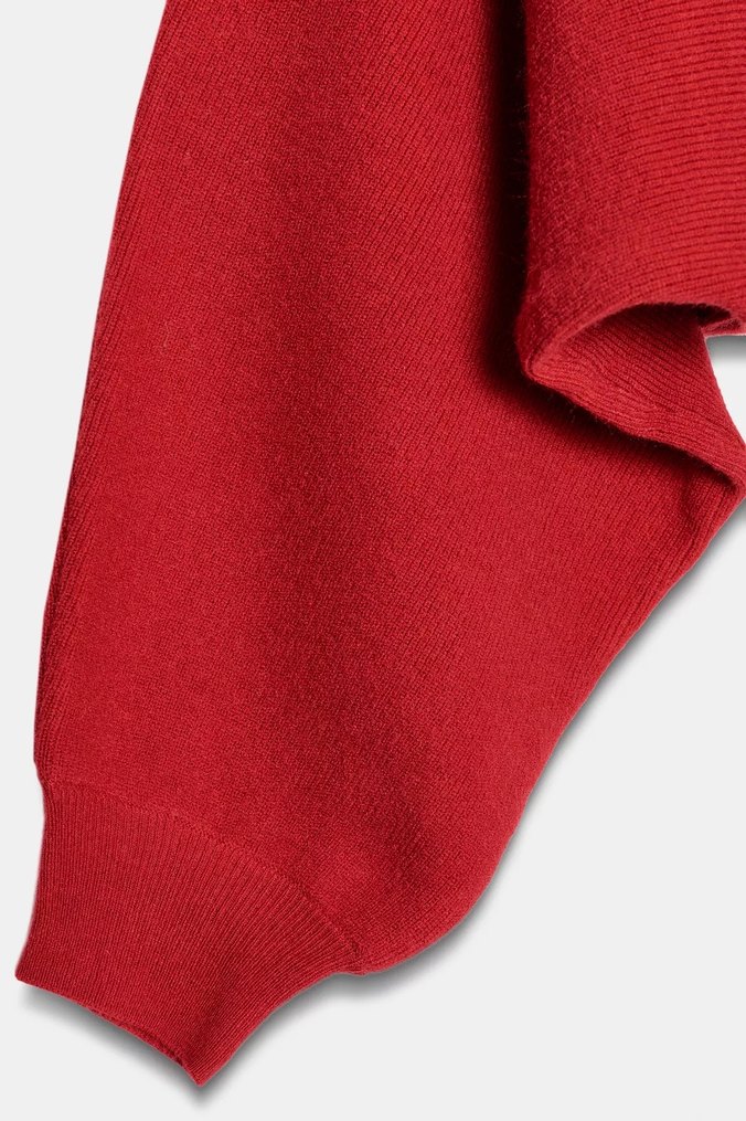 Zara Geniş Kollu Triko Kazak - Görsel 3