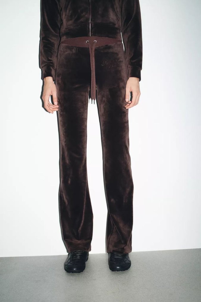 Zara Kahverengi Kadife Pantolon - Görsel 3