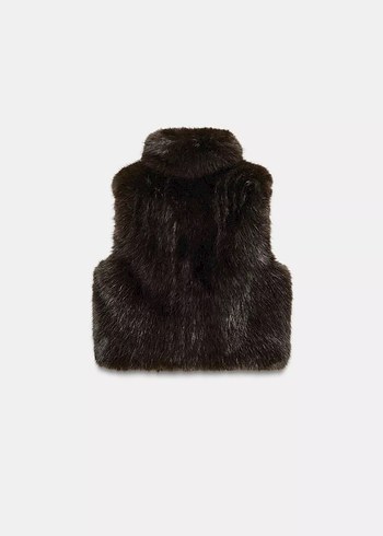 Zara Peluş Görünümlü Yelek - Görsel 7