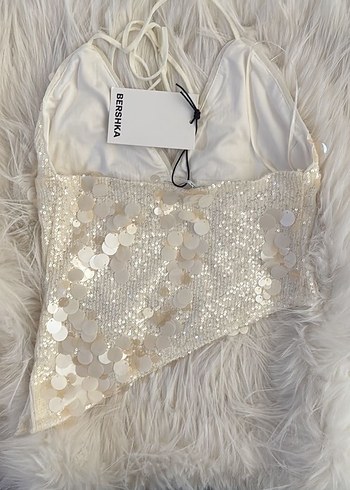 Bershka Asimetrik Pullu Askılı Top - Görsel 5
