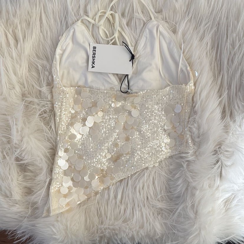 Bershka Asimetrik Pullu Askılı Top - Görsel 5