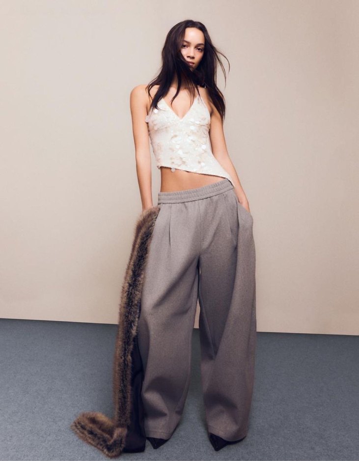 Bershka Asimetrik Pullu Askılı Top - Görsel 2