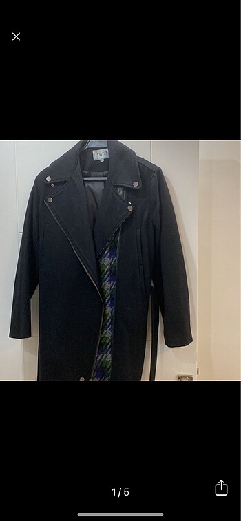 Twist Twist yün oversize kaşe kaban