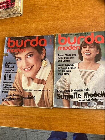  Beden çeşitli Renk Burda moda dergisi