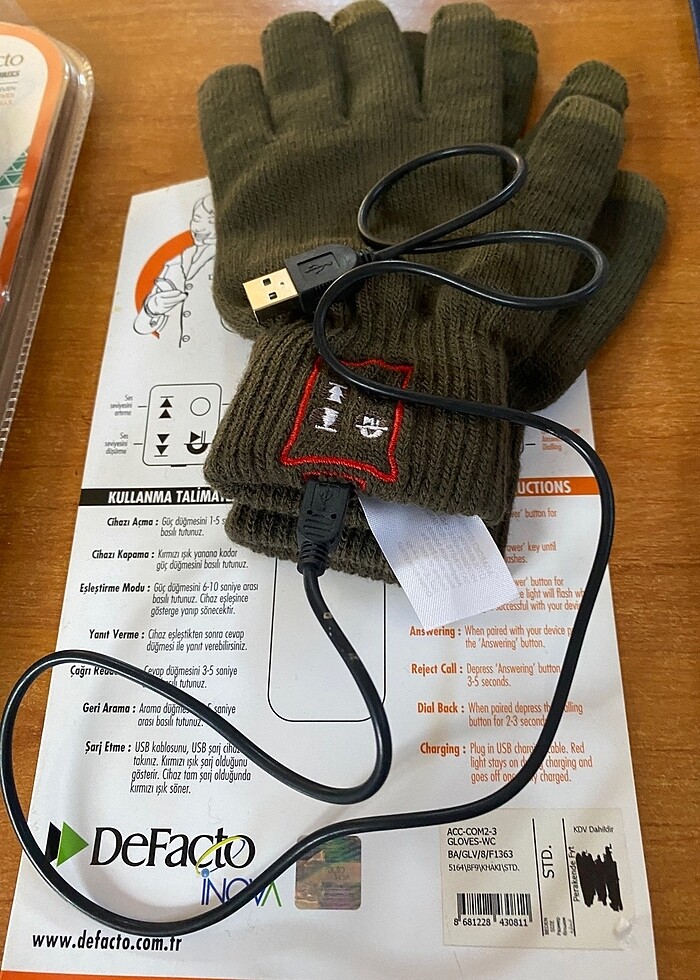 Bluetooth Lu eldiven - Görsel 2