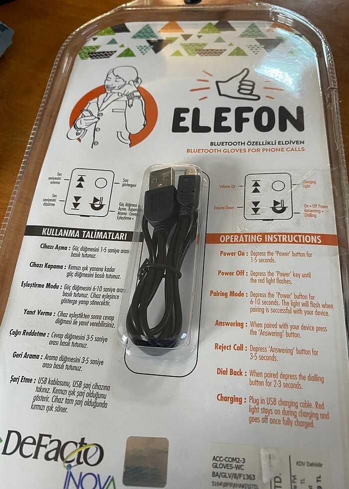 Bluetooth Lu eldiven - Görsel 5