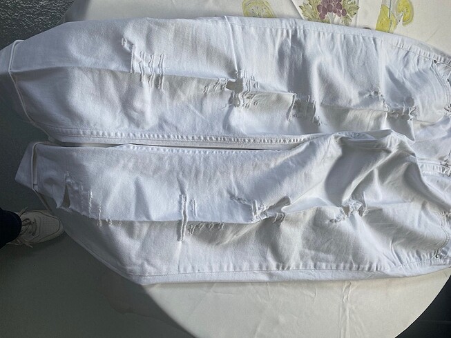 46 Beden Beyaz kot pantolon