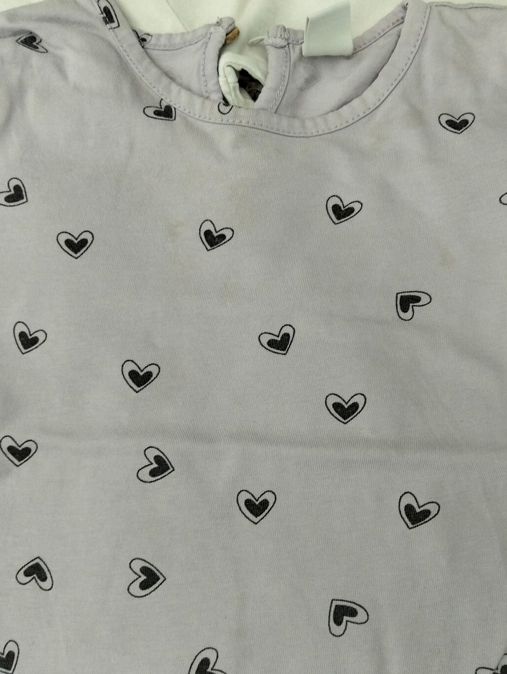 Kız Çocuk Uzun Kollu Pamuklu Baskılı Tişört - Görsel 5