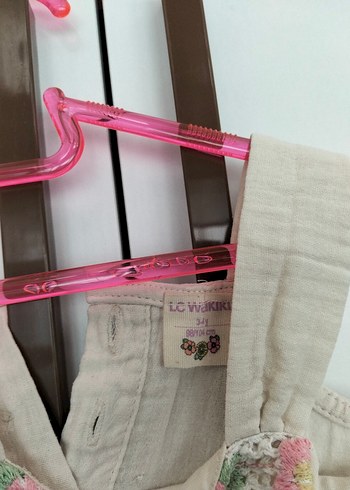 Kız Çocuk Nakışlı Bohem Örgü Elbise - Görsel 3