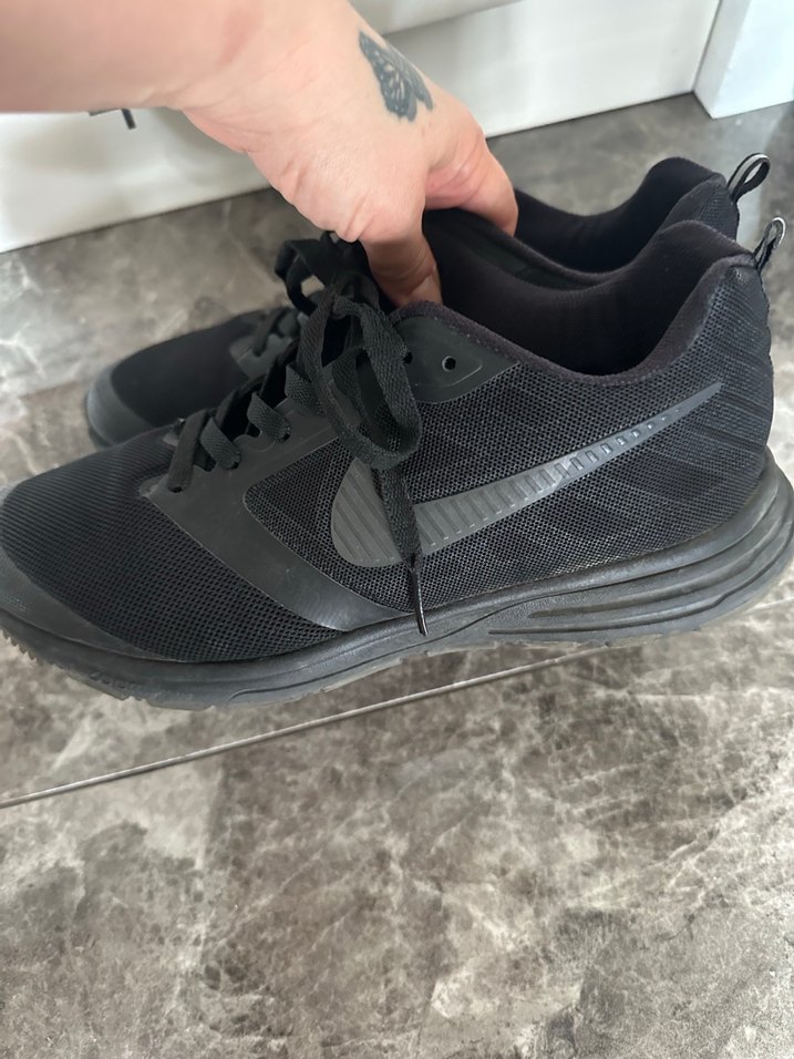 Erkek Siyah Spor Ayakkabı Bağcıkları - Görsel 2