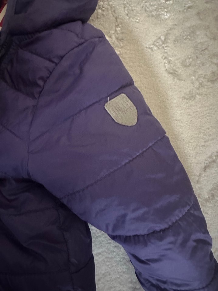 Mor Kapüşonlu Bebek Tulumu - Görsel 3