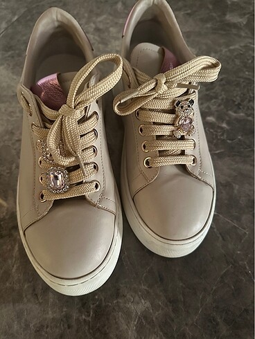 Bej kadın spor sneakers
