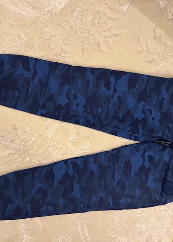 Erkek Mavi Kamuflaj Kapüşonlu Sweatshirt - Görsel 6