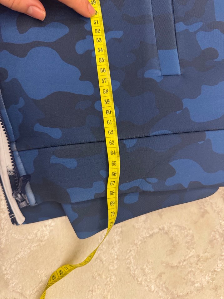 Erkek Mavi Kamuflaj Kapüşonlu Sweatshirt - Görsel 4