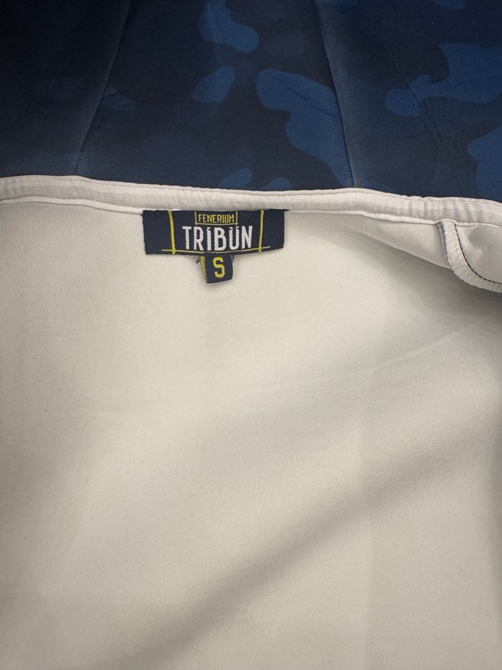 Erkek Mavi Kamuflaj Kapüşonlu Sweatshirt - Görsel 2