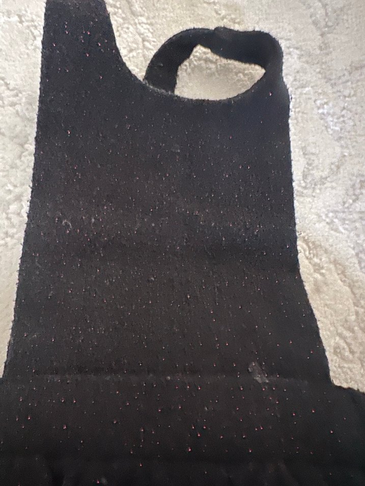 Kız Çocuk Siyah Fırfırlı Askılı Elbise - Görsel 2