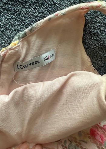 Pembe Çiçekli Kız Çocuk /kadın Elbisesi - Görsel 3