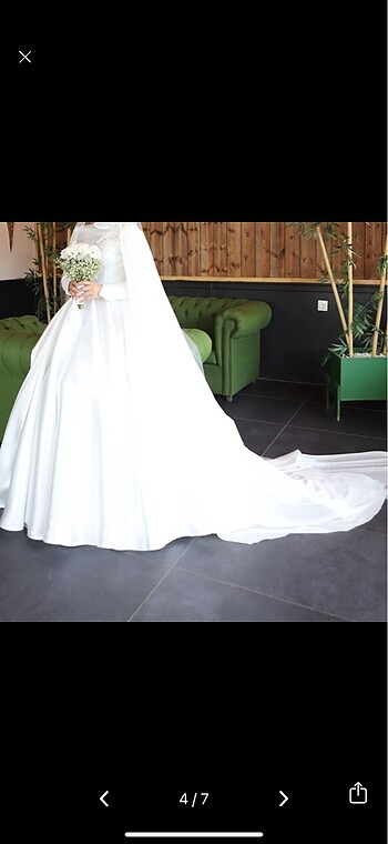 Saten gelinlik - Görsel 3