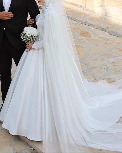 Saten gelinlik - Görsel 5