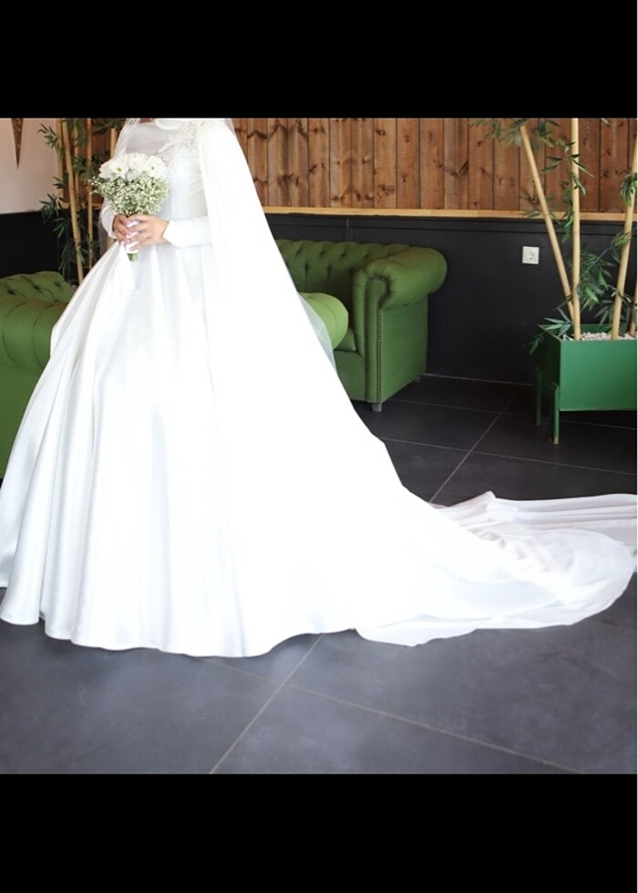 Saten gelinlik - Görsel 3