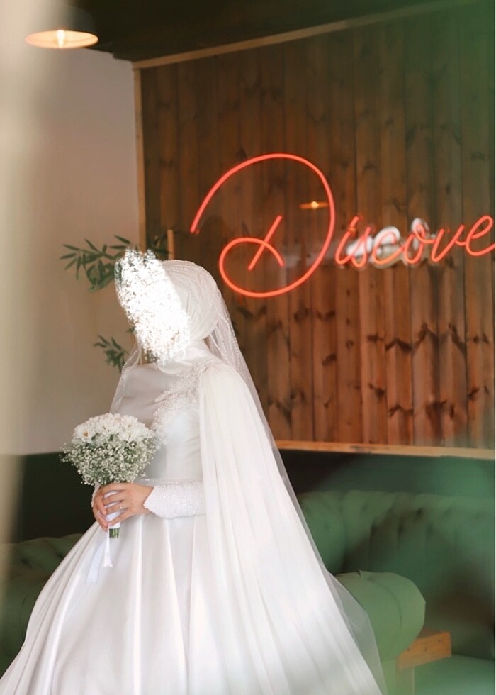 Saten gelinlik - Görsel 4