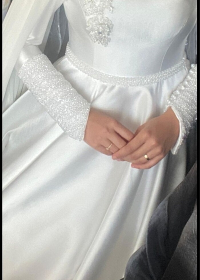 Saten gelinlik - Görsel 2