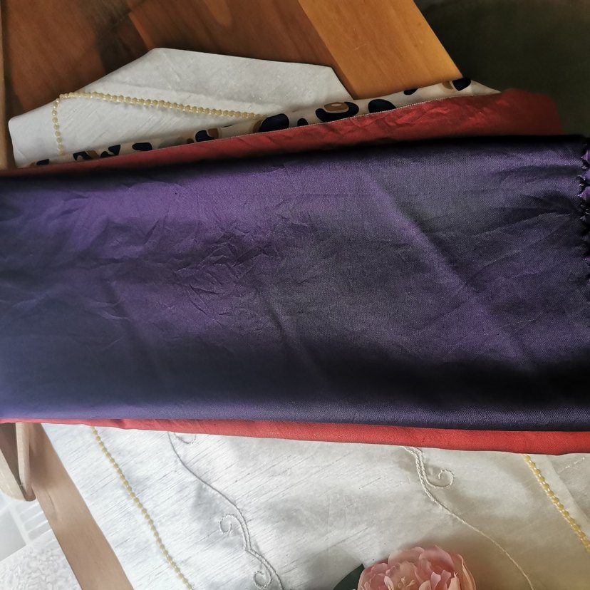 Kadın Mor Düz Renk Şal - Görsel 4