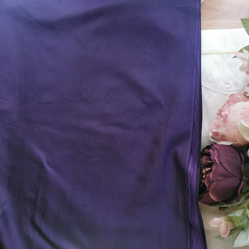 Kadın Mor Düz Renk Şal - Görsel 2