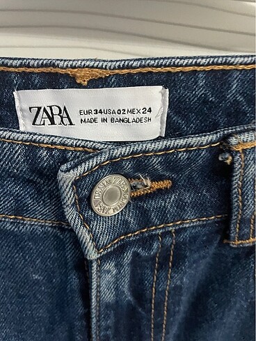 34 Beden lacivert Renk Zara jean