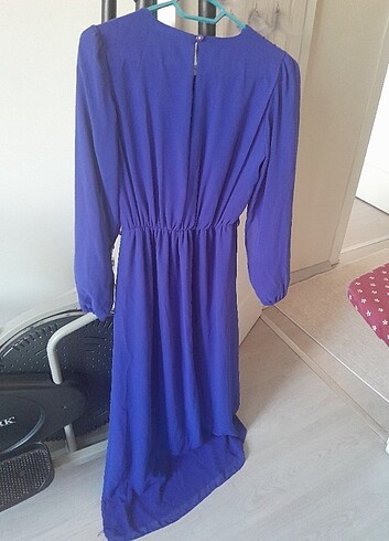 Diğer Beli lastikli şifon elbise