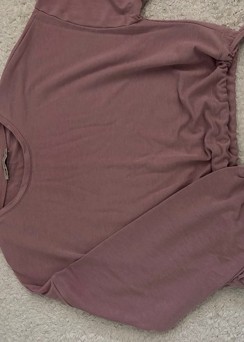 Mor Loose Fit Uzun Kollu Sweatshirt - Görsel 3