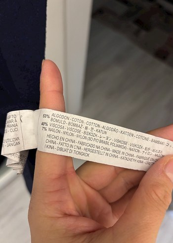 Zara Düğmeli Lacivert Uzun Kadın Hırka - Görsel 4