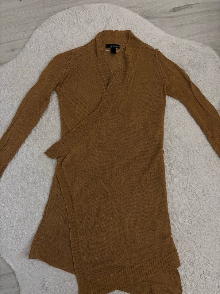 Mango Hardal Midi Kadın Hırka - Görsel 3