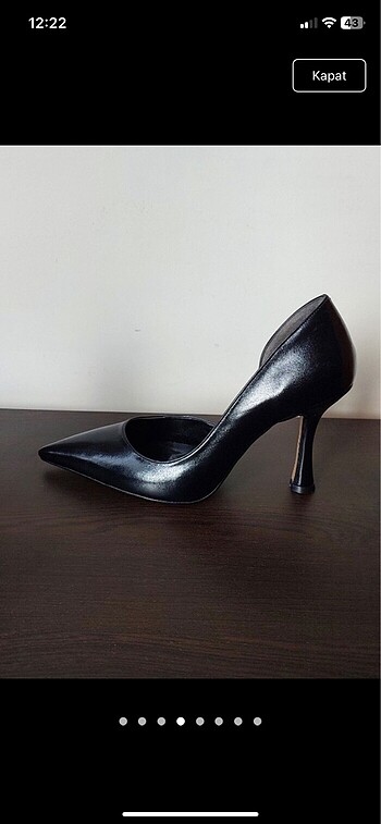 37 Beden siyah Renk Marjin Stiletto