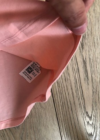 13-14 Yaş Beden Kız Çocuk Pembe Baskılı Kısa Kollu Tişört