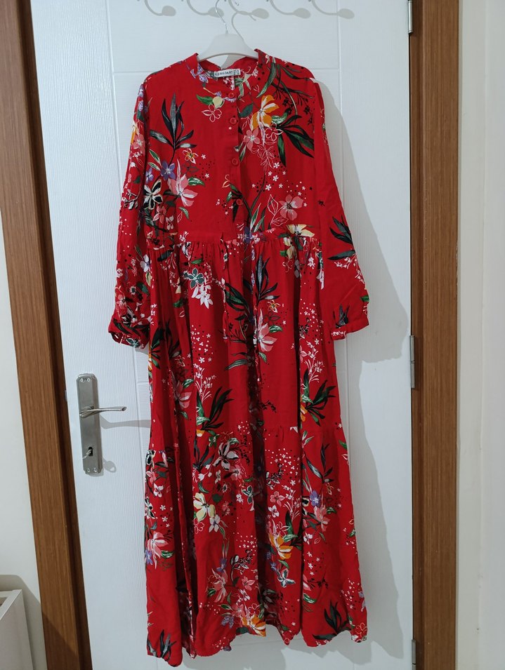 Uzun Kollu yazlık elbise - Görsel 2