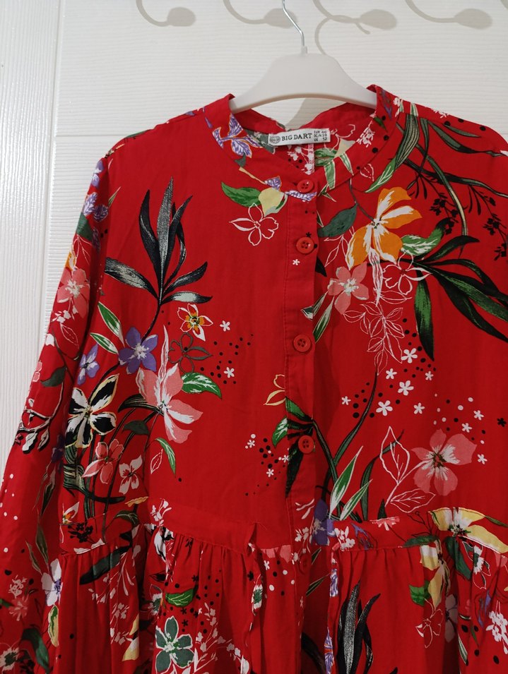 Uzun Kollu yazlık elbise - Görsel 3