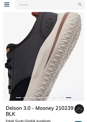 Skechers Siyah Erkek Spor Ayakkabı Velcro Detaylı
