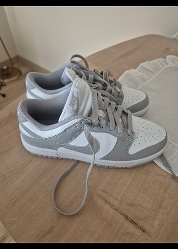 Gri Bağcıklı Kadın Spor Ayakkabı - Görsel 3