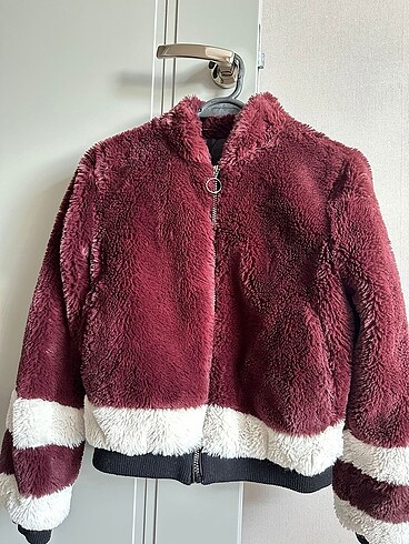 Pull and bear peluş mont
