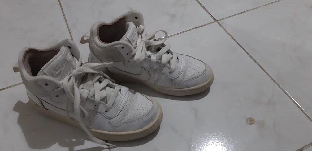 Nike 36 Numara Court Borough Mid (gs) Bilekli Spor Ayakkabısı