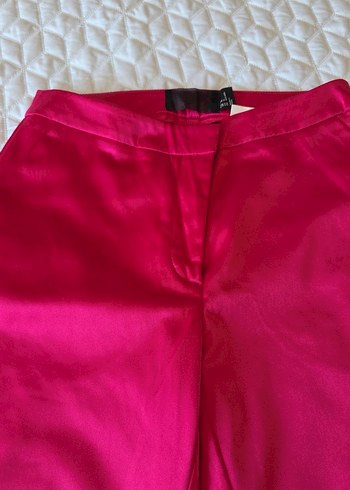 H&M Pembe Parlak Pilili Kadın Kumaş Pantolon
