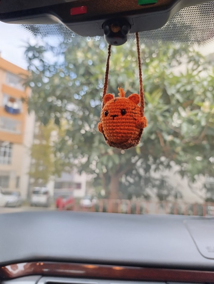 Amigurumi Kaplan Araba Süsü - Görsel 2