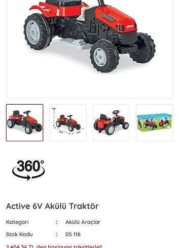 Pierre Cardin Akülü traktör