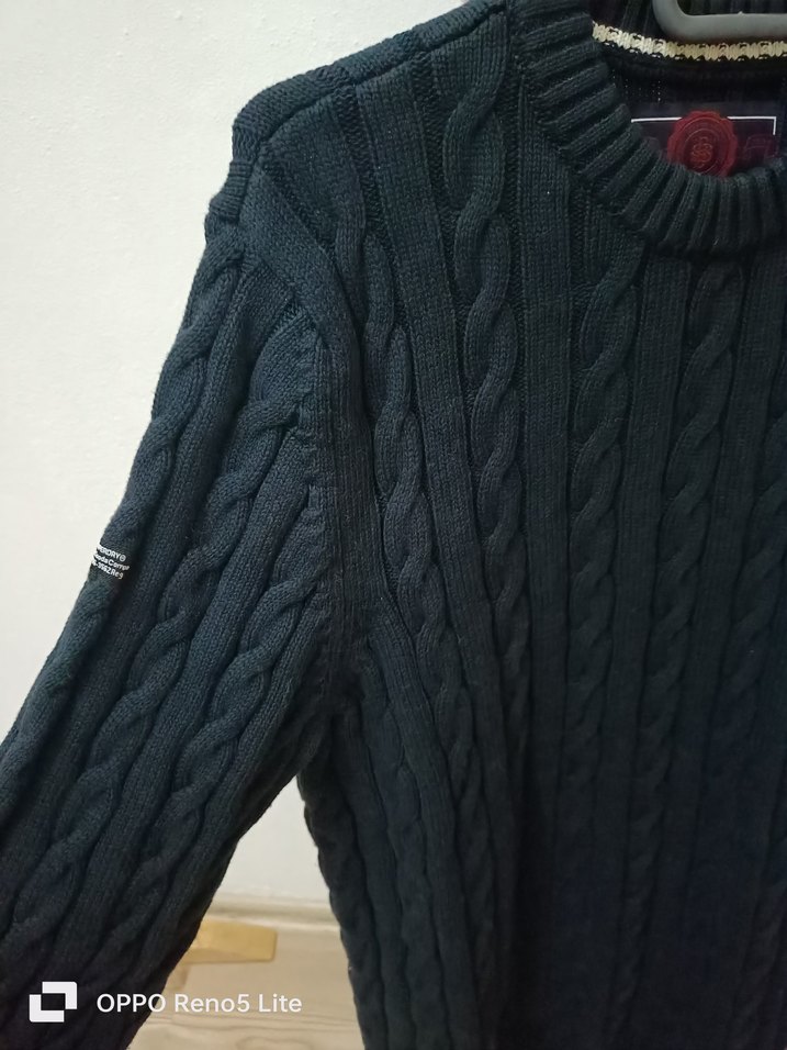 saç Örgü Erkek Bisiklet Yaka Kazak - Görsel 2