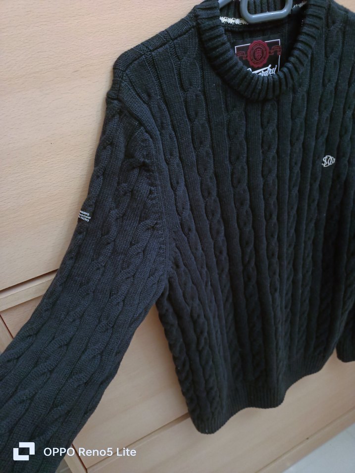 saç Örgü Erkek Bisiklet Yaka Kazak - Görsel 5