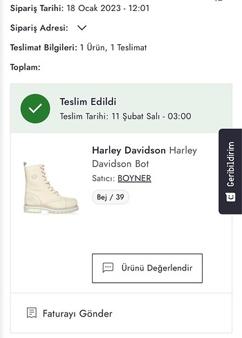 Harley Davidson Harley davidson Bej Deri Bot